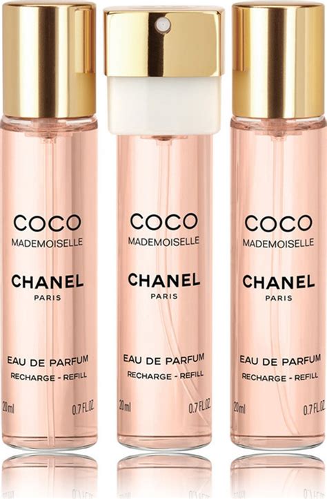 coco chanel refil eau de parfum|Coco Chanel mademoiselle refills 3x20.